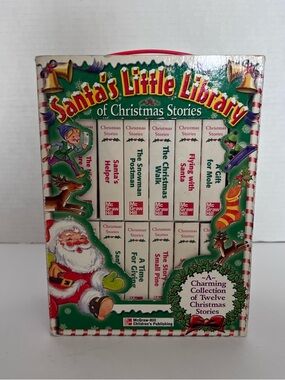 Box Set 12 Vintage Santas Little Library of Christmas Stories Book McGraw Hill